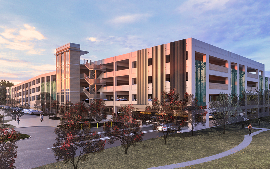 Rendering of Parking Structure 7